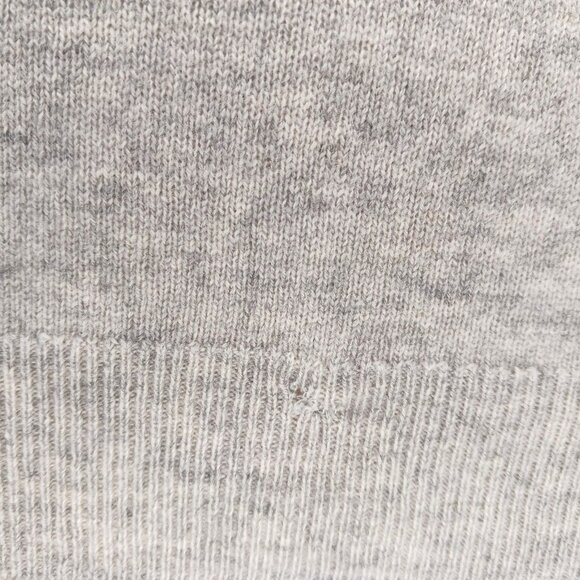 Saks Fifth Avenue Off The Shoulder Cashmere Wool Blend Knit Sweater Gray Sz Sm - Picture 11 of 11